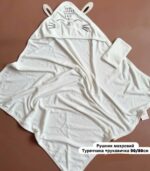 Дитячий рушник для купання "Котик" - Зображення 2