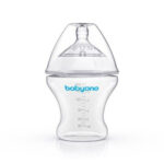 Пляшечка для годування антиколікова BabyOno Natural nursing 180 мл, повільний потік 0м+