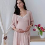 Халат + сорочка для годування