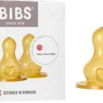 Змінні соски для пляшечки BIBS Bottle Niple 2 pack Latex Medium Flow (Середній потік)