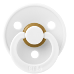 Соска пустушка BIBS Colour Latex Round (кругла) – White